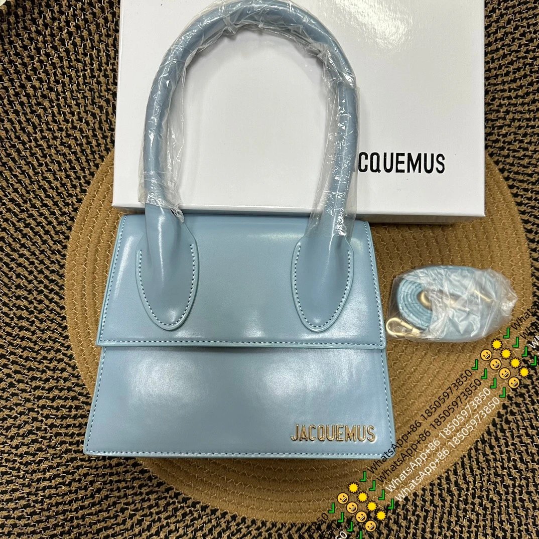 Jacquemus Crossbody Bags Structured flap top-handle bag — C