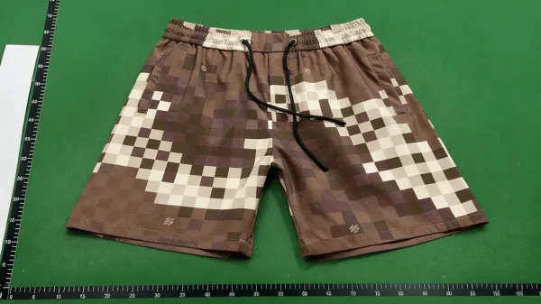 Fendi FF Logo Print Swim Shorts Burgundy - 9