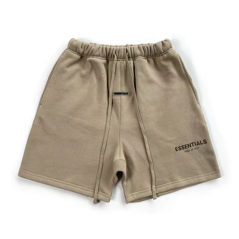 Alo Shorts Logo-Embroidered Athletic — Khaki 06