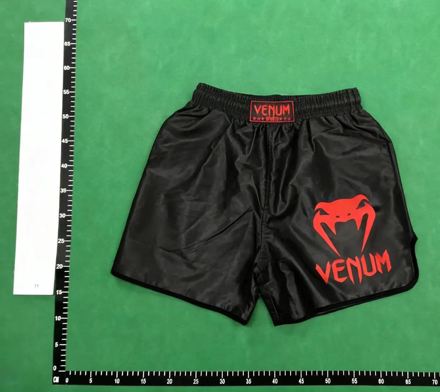 Design MMA Tiger Print Fight Shorts White / Red / Black Shorts - 8