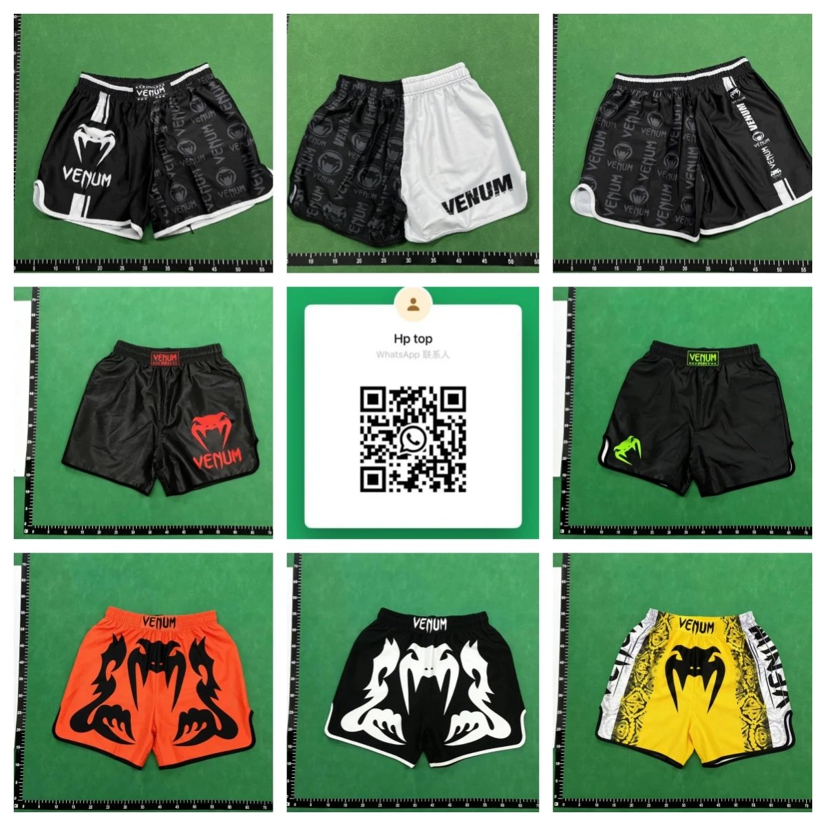 Design MMA Tiger Print Fight Shorts White / Red / Black Shorts - 2