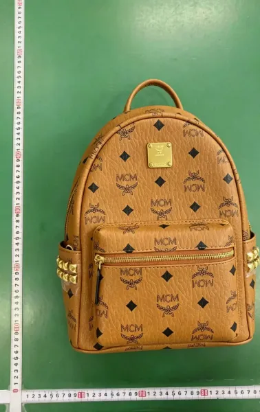 MCM Tracy Visetos Mini Chain Bag Cognac Crossbody Bags - 4