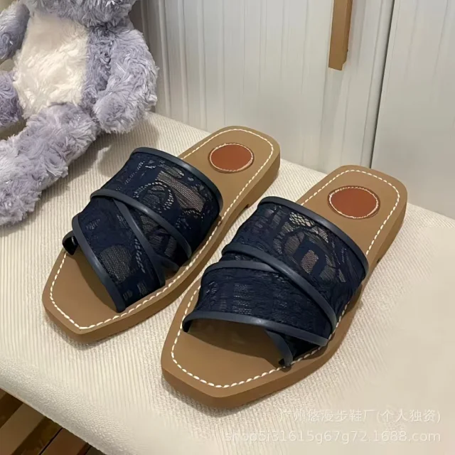 Chloé Sandals Logo Strap Slide product detail image 9