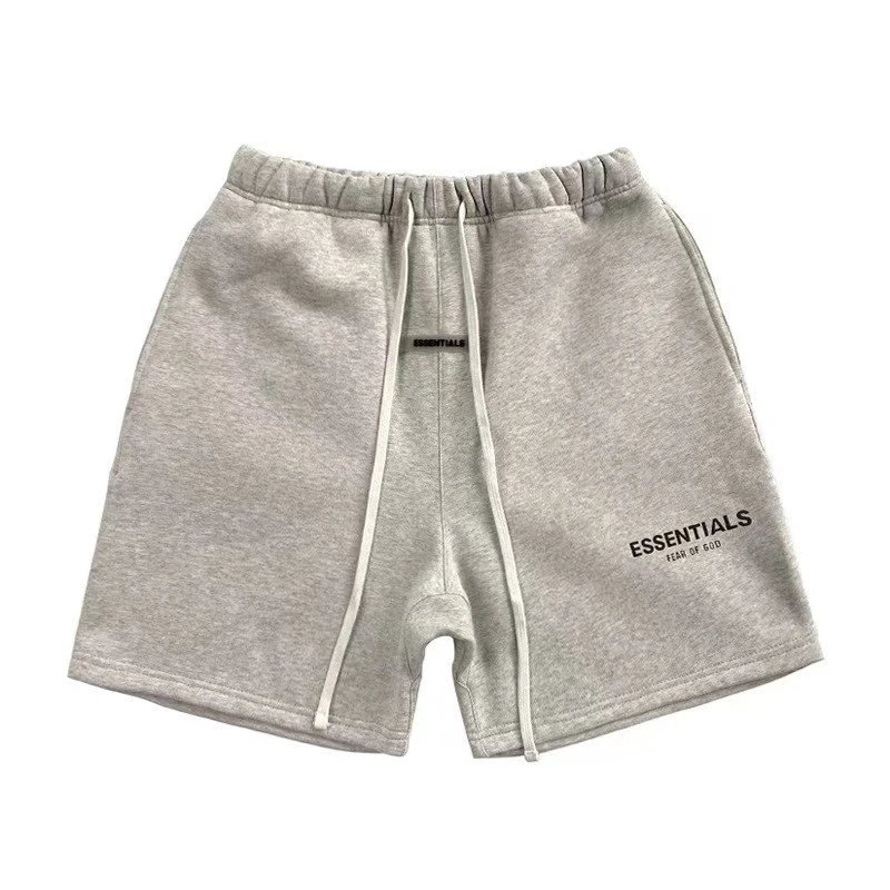 Alo Shorts Logo-Embroidered Athletic — Light Gray 02
