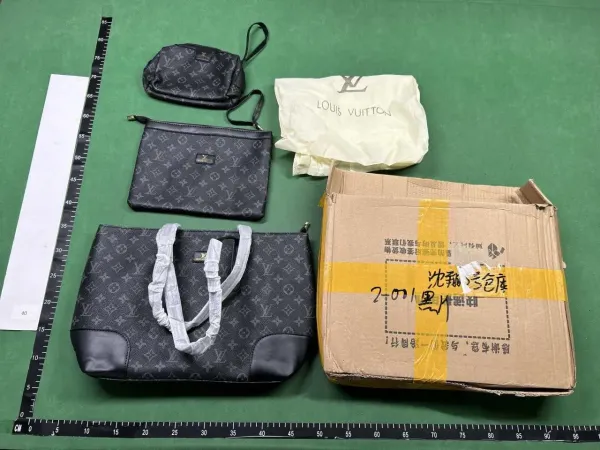 Louis Vuitton Monogram Canvas Tote Bag, Pochette, and Wristlet Set in Black - 1