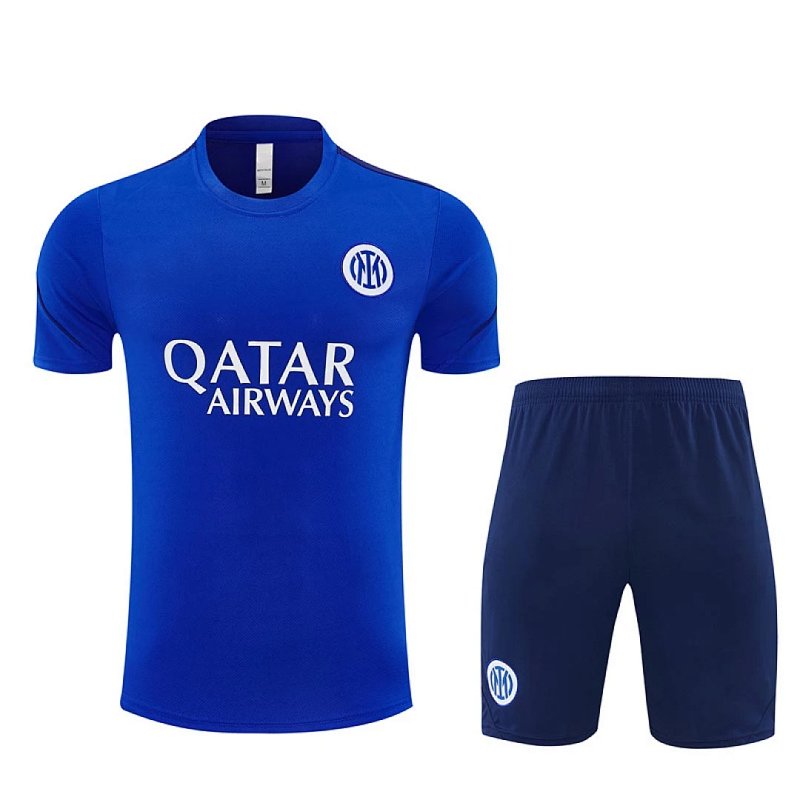 2627 F.C. Internazionale Milano Training clothes suit Short sleeve Fan version