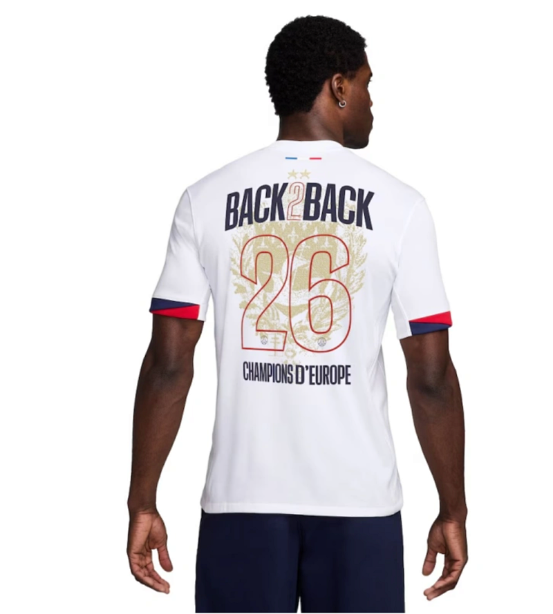 PSG Away Stadium Shirt 2025-26 - Champions of Europe 2026 Print