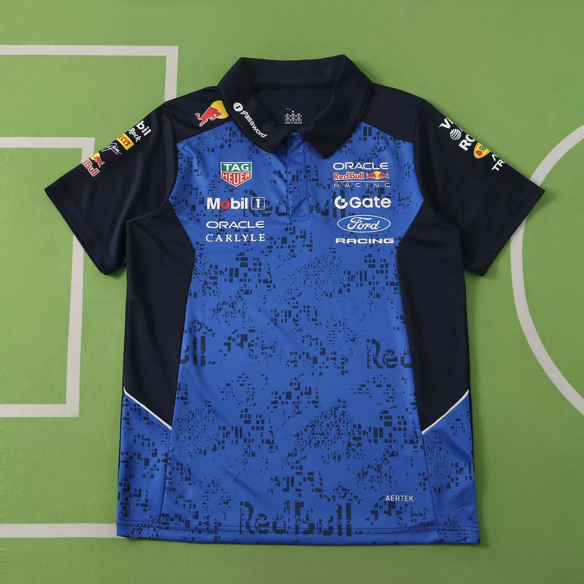 2026 F1 Red Bull Blue and Black Arm Polo Shirt