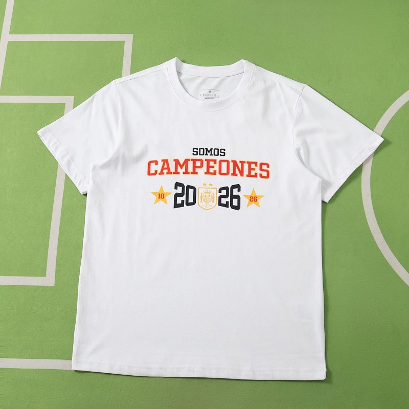 2026 Spain Pure Cotton Champion T-Shirt