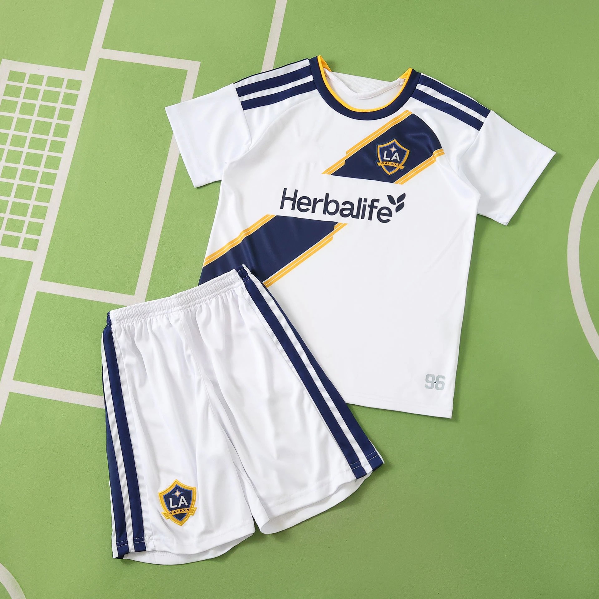 2627 LA Galaxy Home Kids Jersey (Customization info must be noted when placing order, messages do not count)