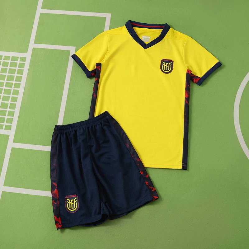 2026 FIFA World Cup Ecuador home Kids kit