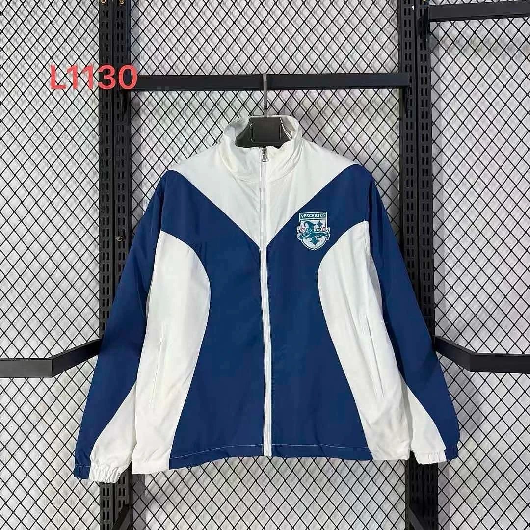 2026 England Blue and White Retro Windbreaker