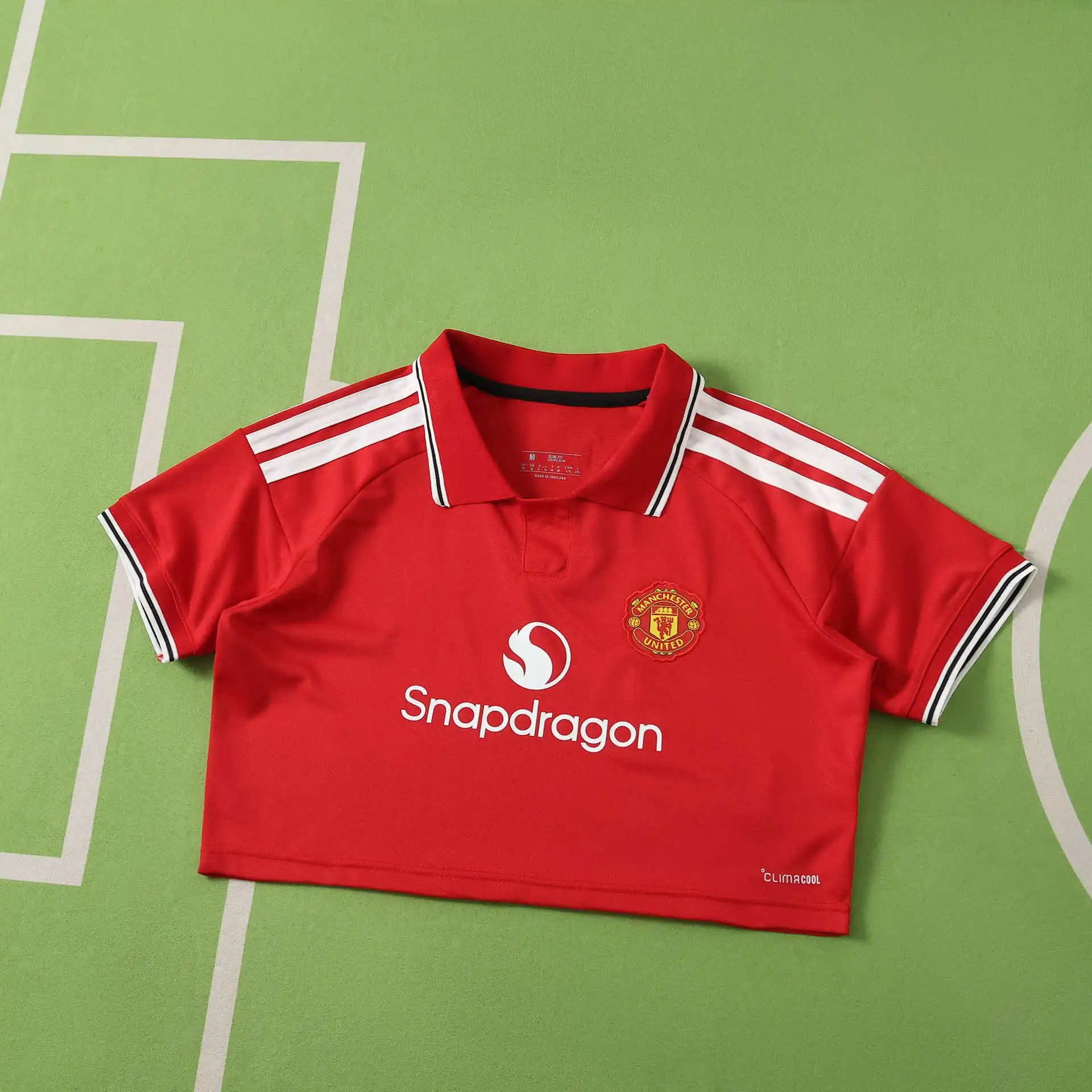 2627 Manchester United Home Women's Yoga Short Sleeve