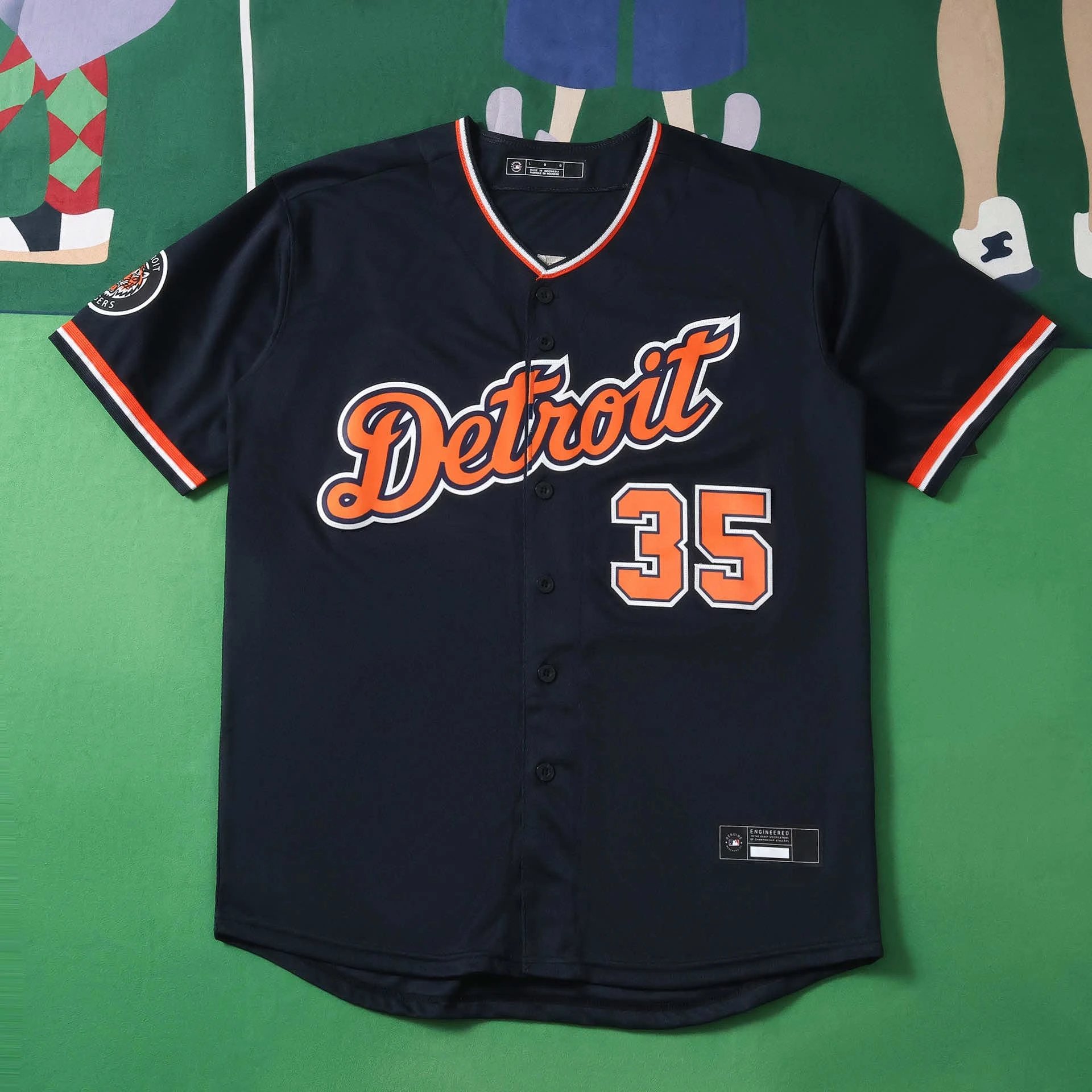 2627 MLB Detroit Tigers Black 35# VERLANDER