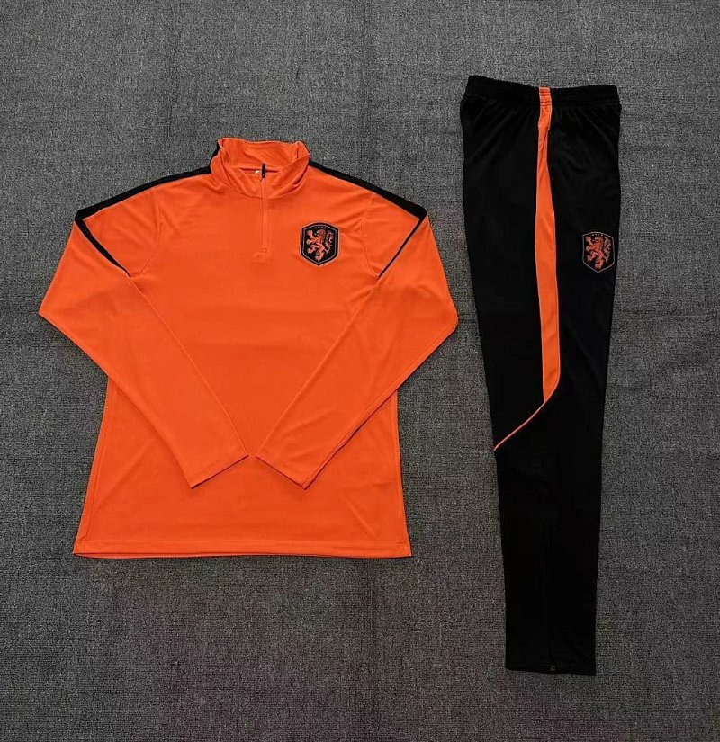 2026 FIFA World Cup Netherlands Half zip training suit set