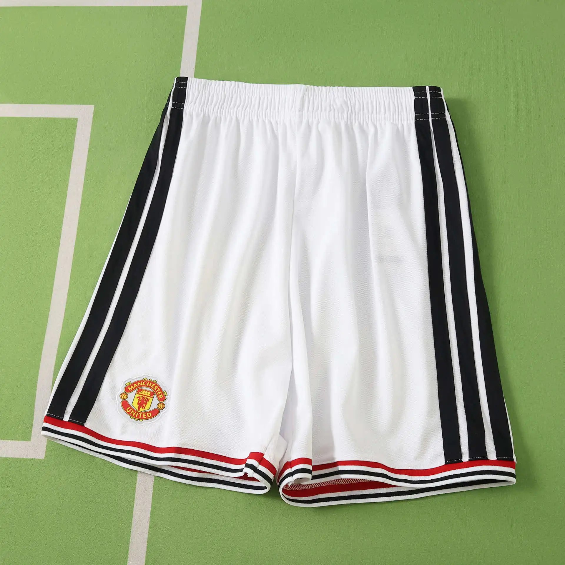 2627 Manchester United Home White Shorts
