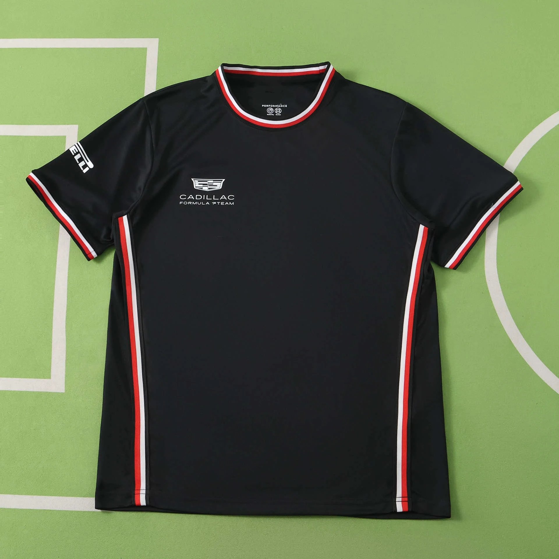 2026F1 Cadillac Black Round Neck T-shirt