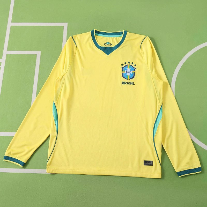 2026 FIFA World Cup Brazil home Long sleeve Fan version