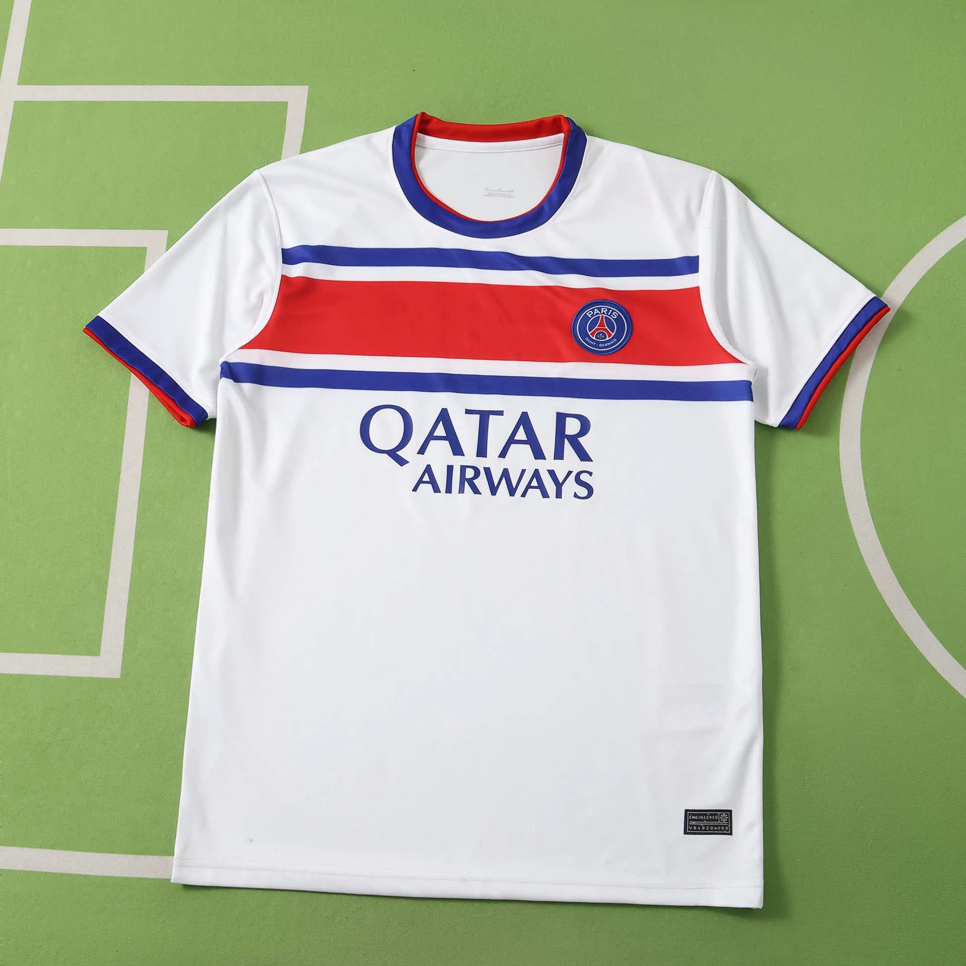 2627 Paris White Training Suit Thai Version