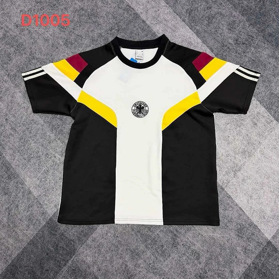 2026 Germany White and Black Casual T-Shirt