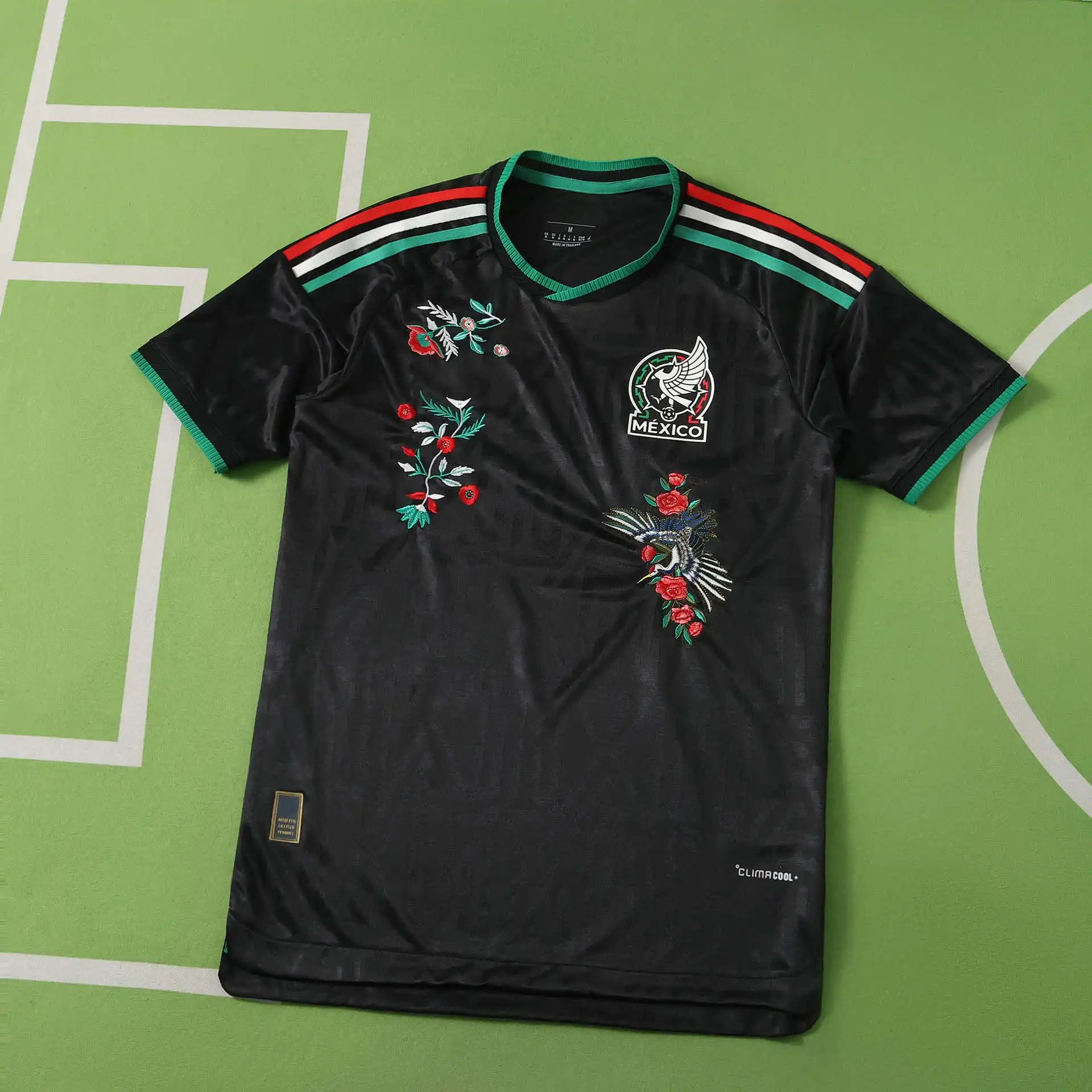 2026 Mexican Two Guest Black Embroidered Player Edition