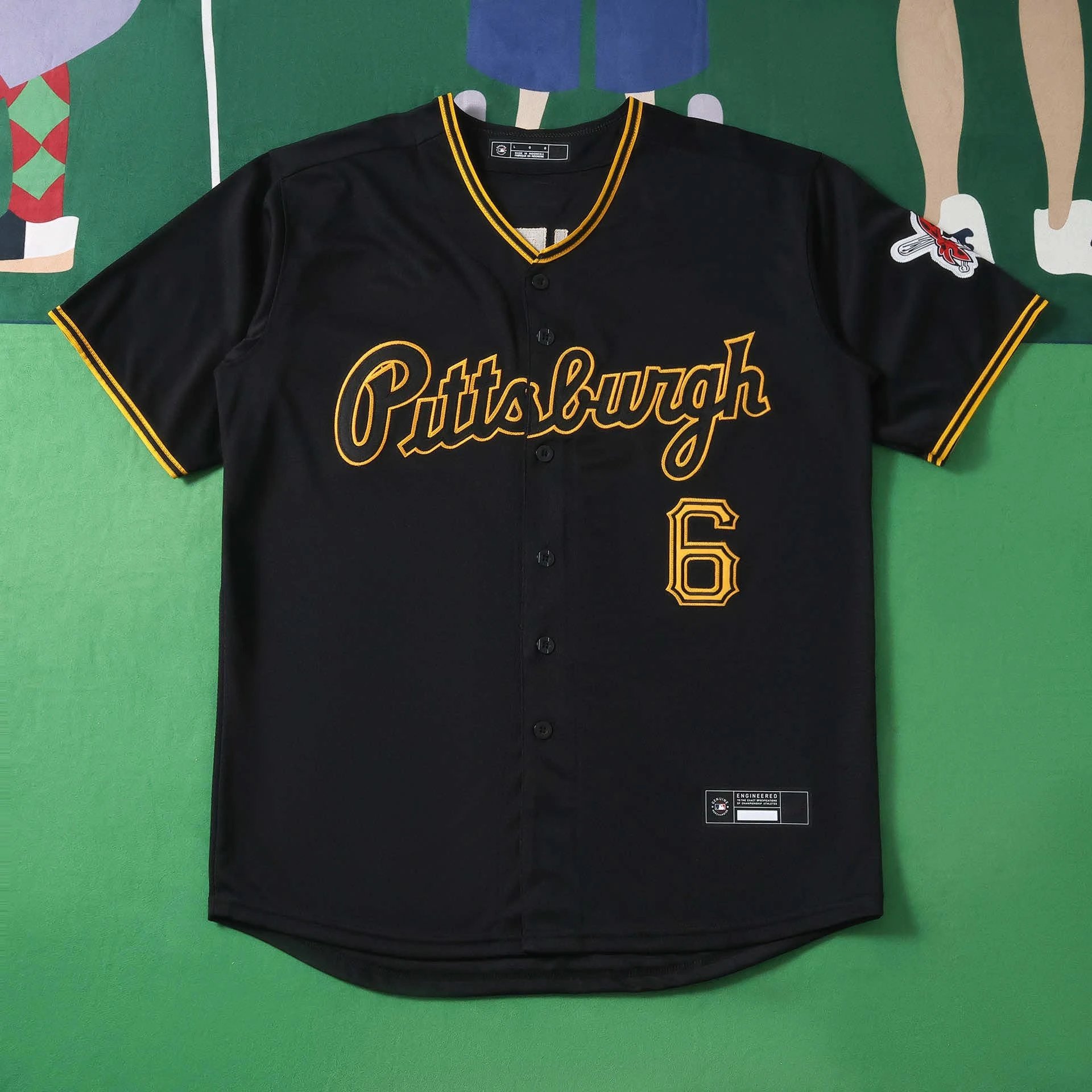 2627 MLB Pittsburgh Pirates Black 6# GRIFFIN