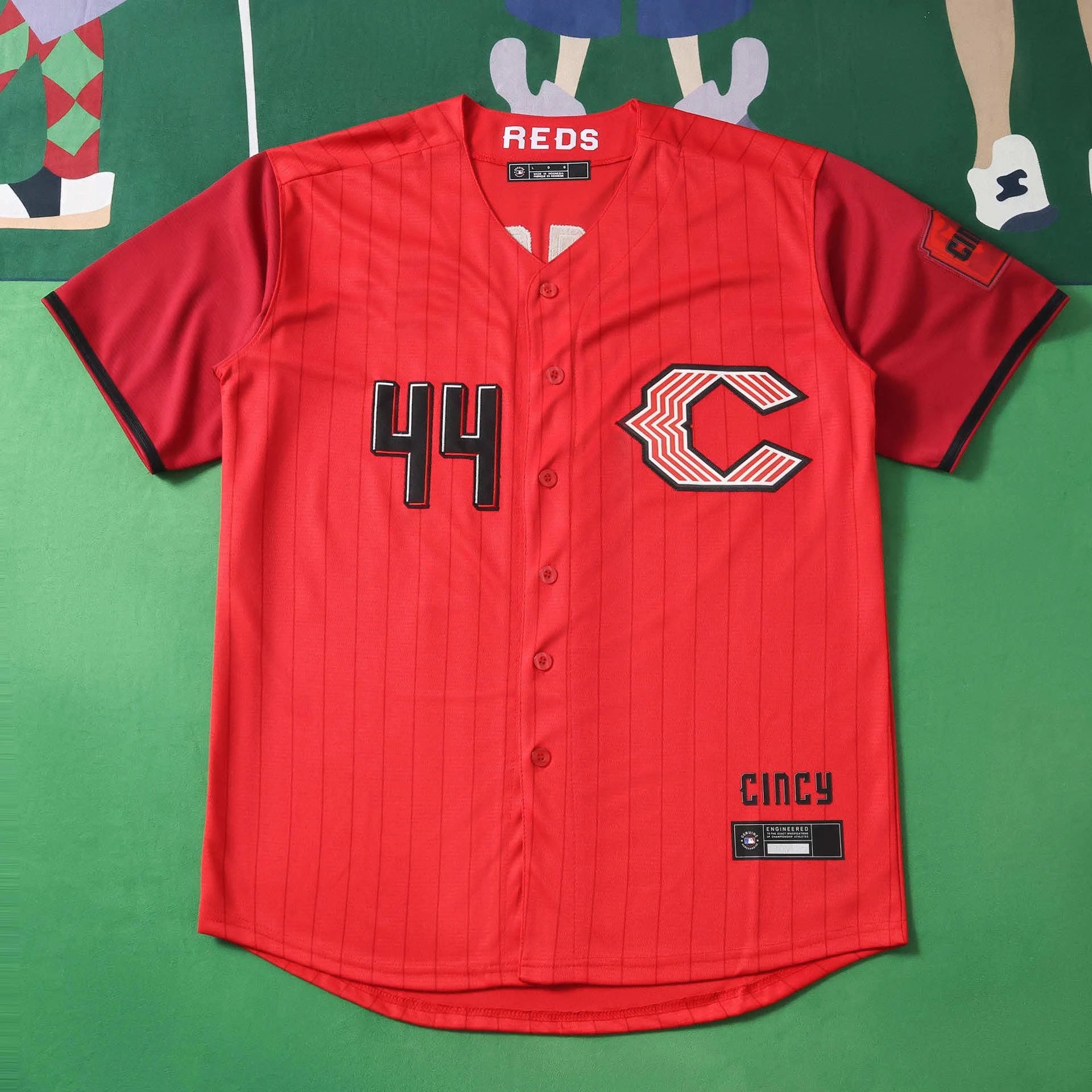 2627 MLB Cincinnati Reds Red 44#DELACRUZ