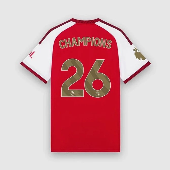 2627 season Arsenal Premier League Champions Home Shirt Player version