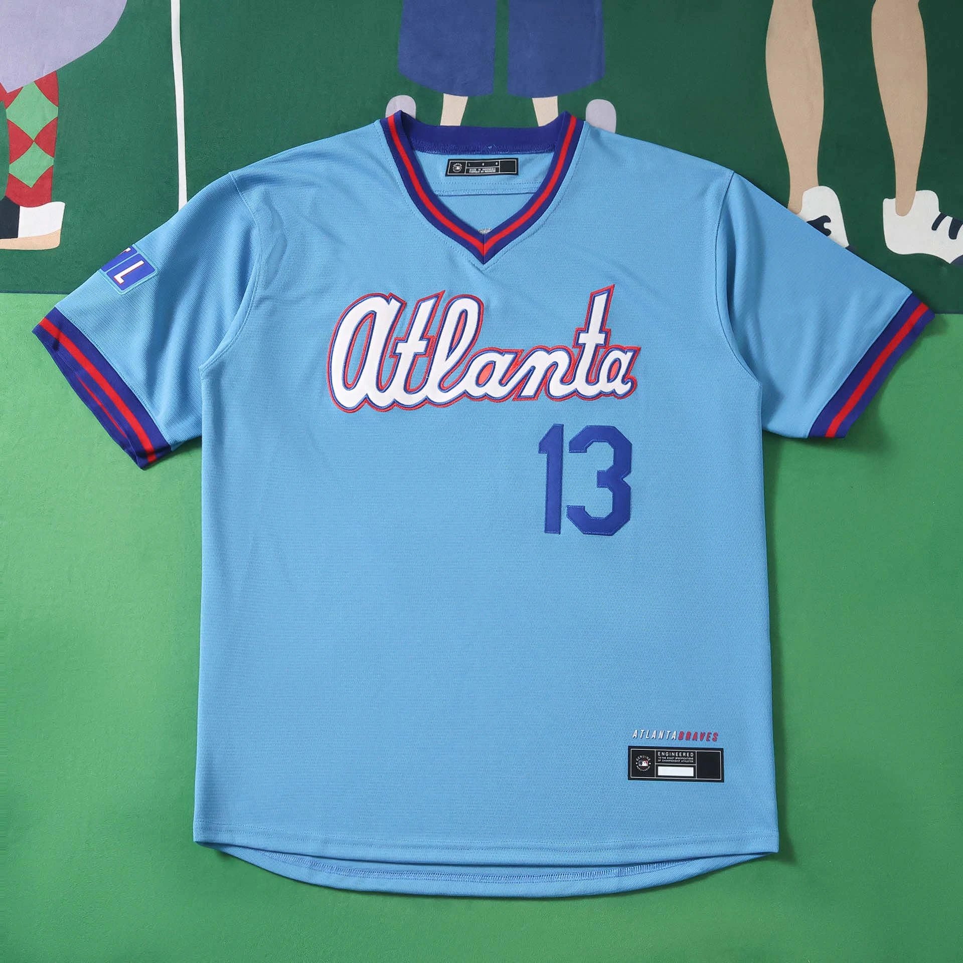 2627 MLB Atlanta Braves 蓝色 13#ACUNA JR.