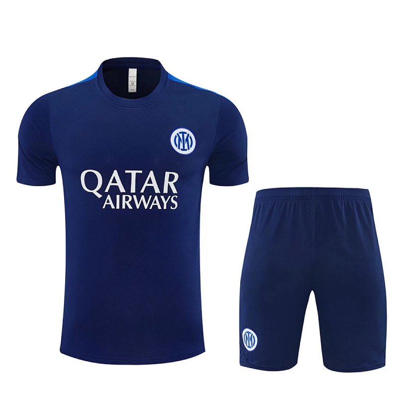 2627 F.C. Internazionale Milano Training clothes suit Short sleeve Fan version