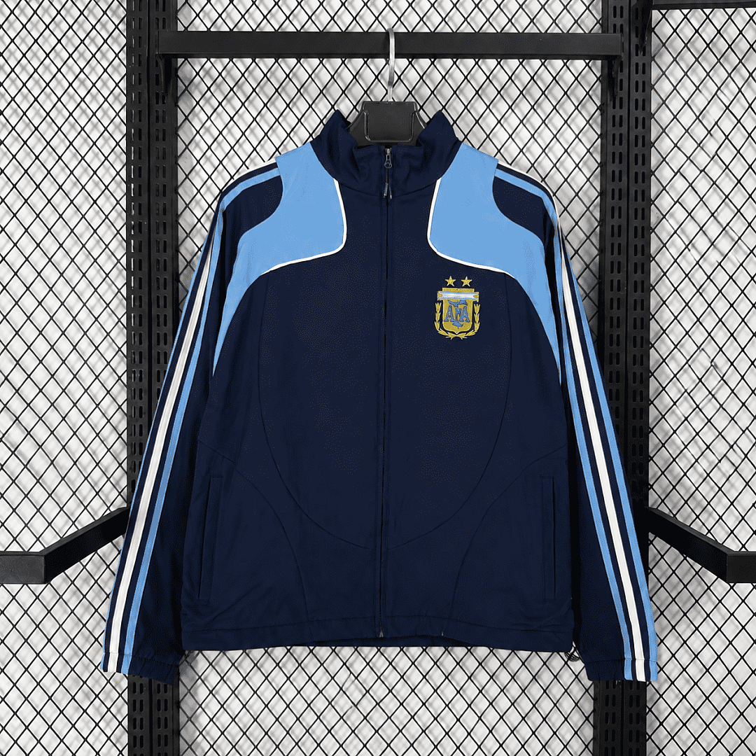 2008 Argentina Vintage Navy Blue Retro Trench Coat