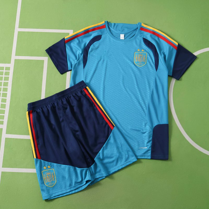 2026 FIFA World Cup Spain Training clothes suit Short sleeve Fan version two star