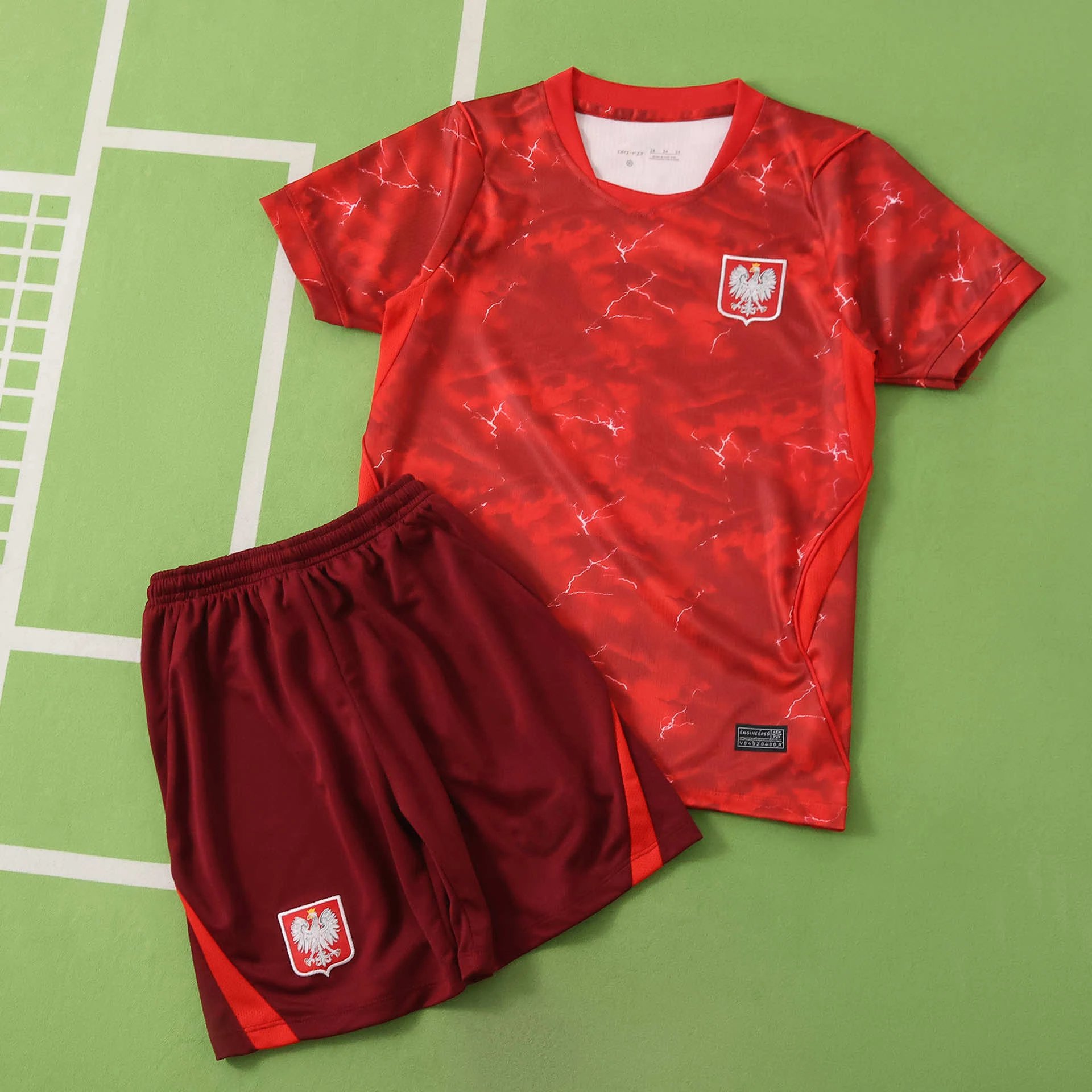 2026 Poland Away Red Kids Jersey
