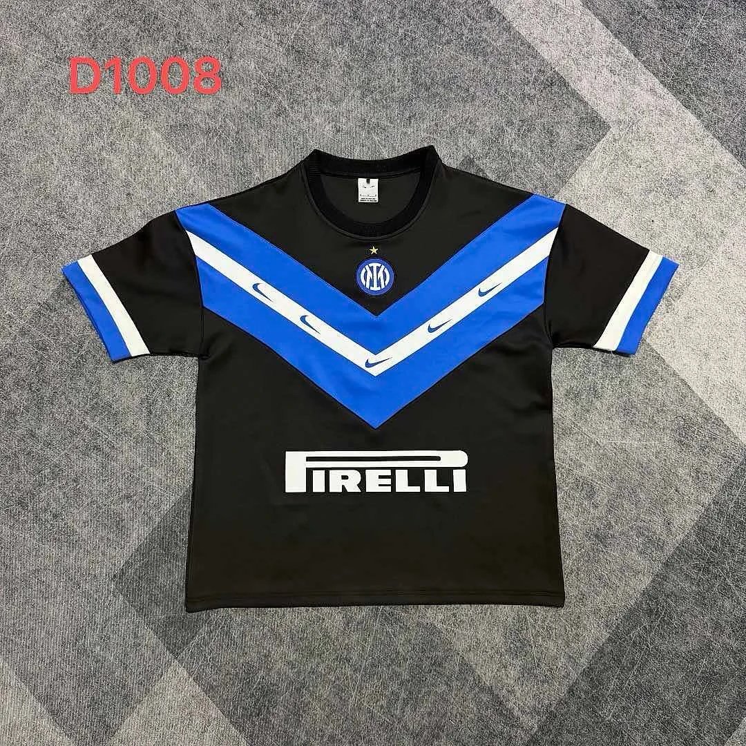 2627 Chelsea Black Blue White Retro Casual T-Shirt