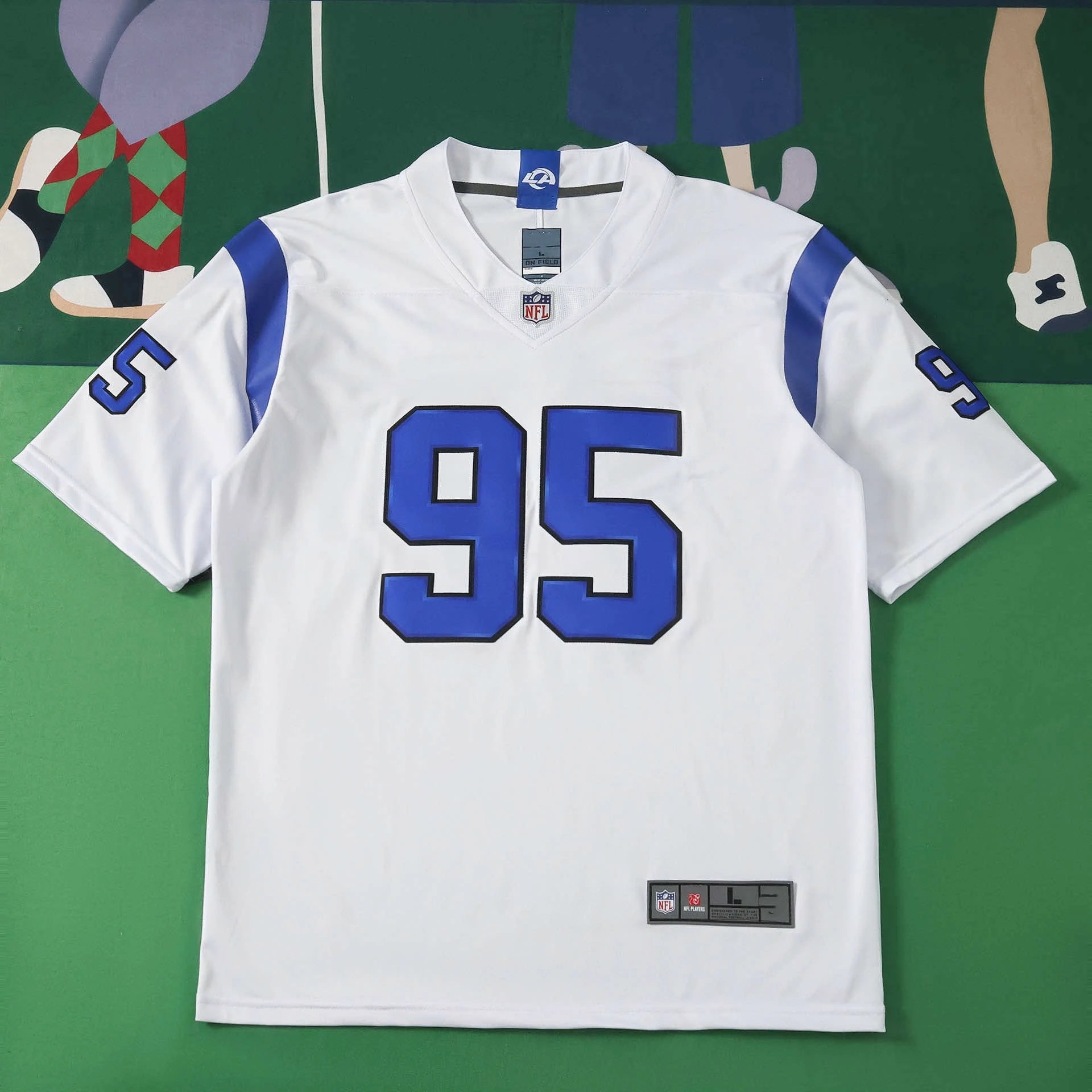 2026 NFL LosAngelesRams white 95#GARRETT