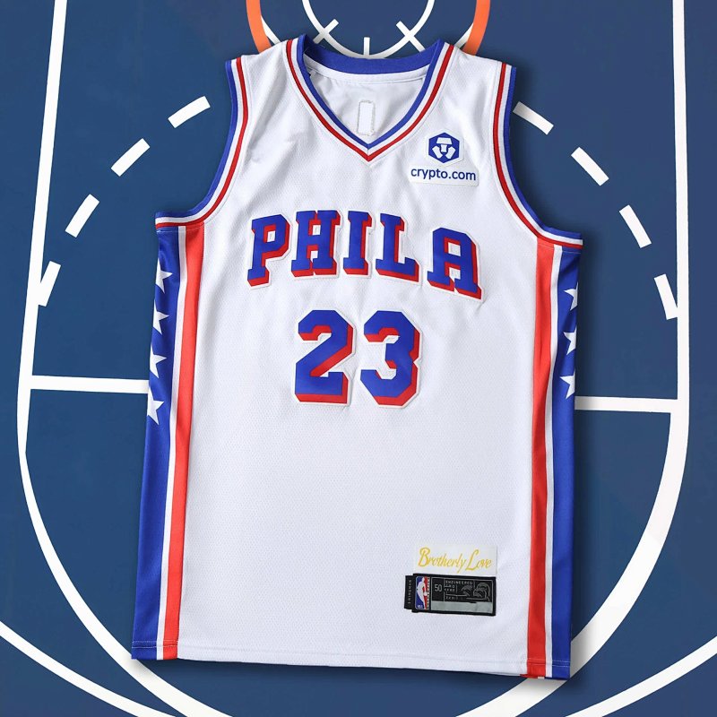 2026 NBA Philadelphia 76ers White 23-JAMES