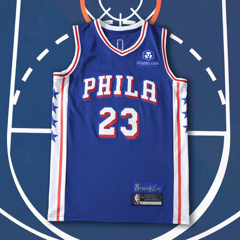 2026 NBA Philadelphia 76ers Blue 23-JAMES