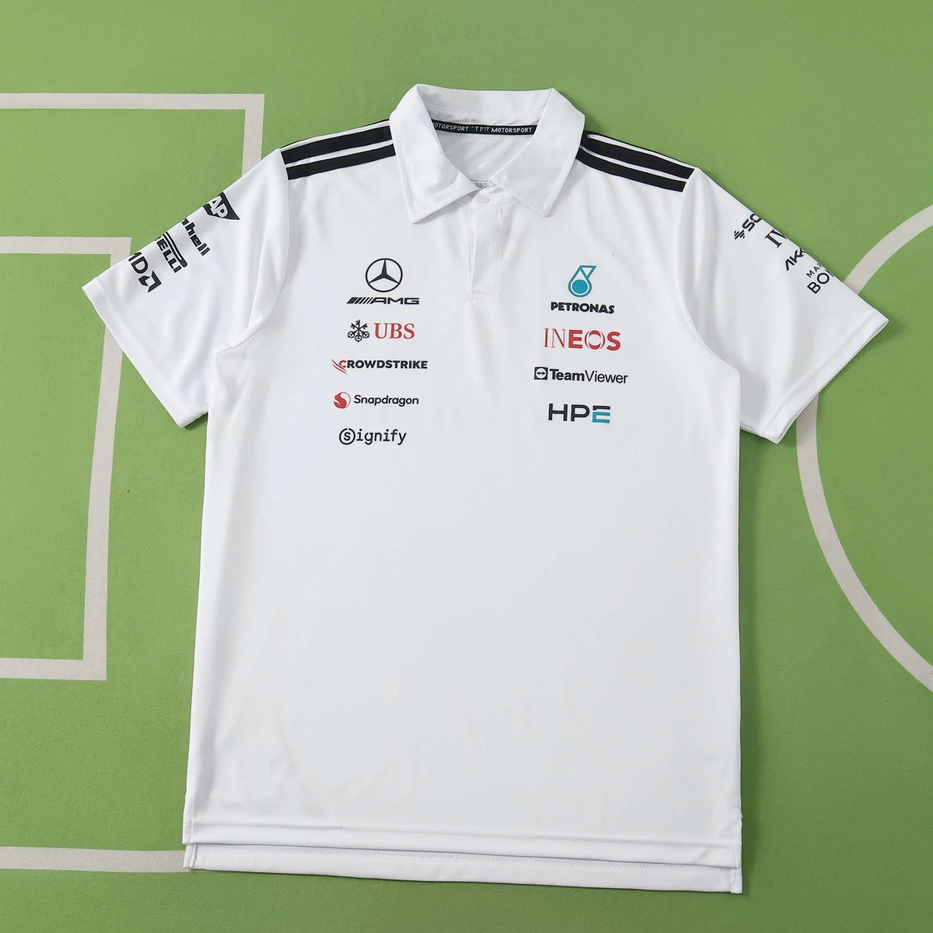 2026F1梅赛德斯奔驰白色POLO衫