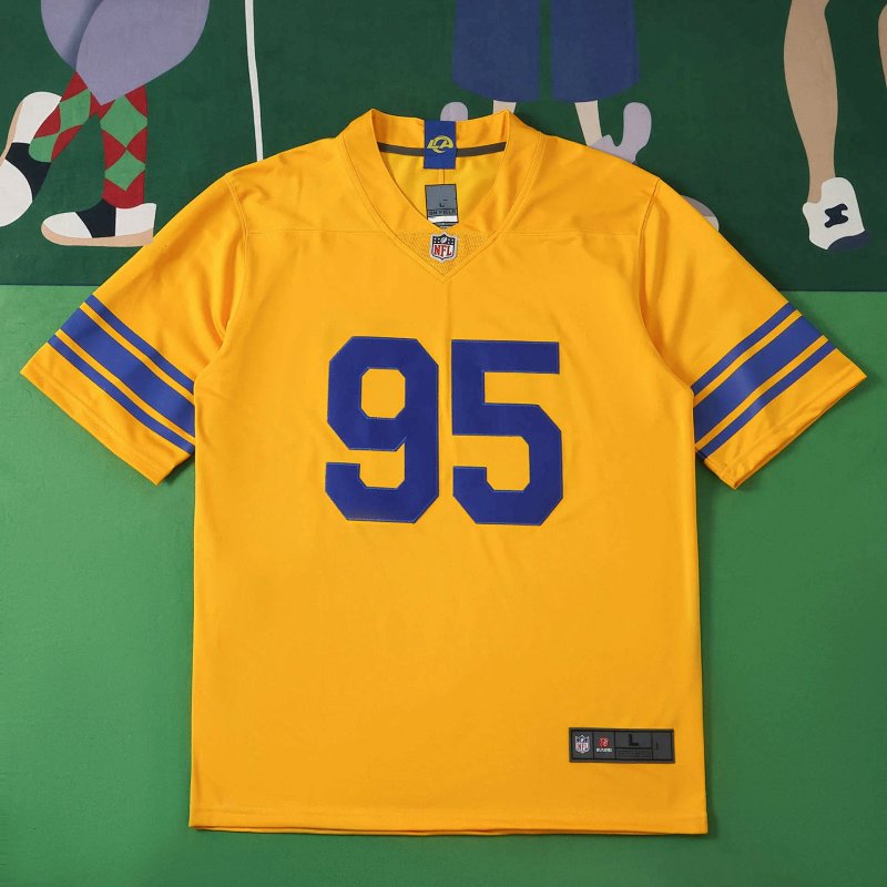 2026 NFL LosAngelesRams yellow 95#GARRETT