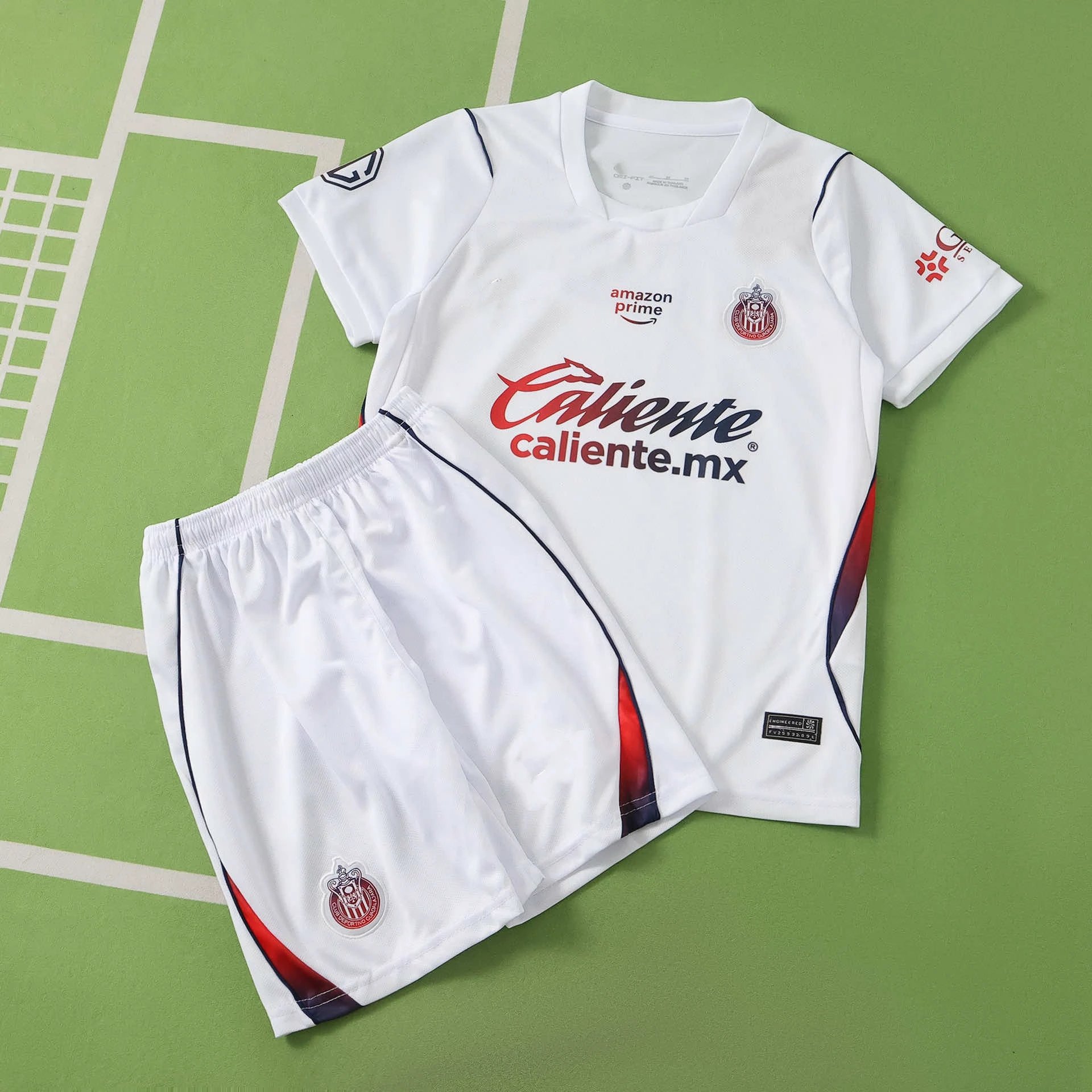 2627 Chivas Away White Kids' Jersey (Please note customization info when placing order; messages not accepted)