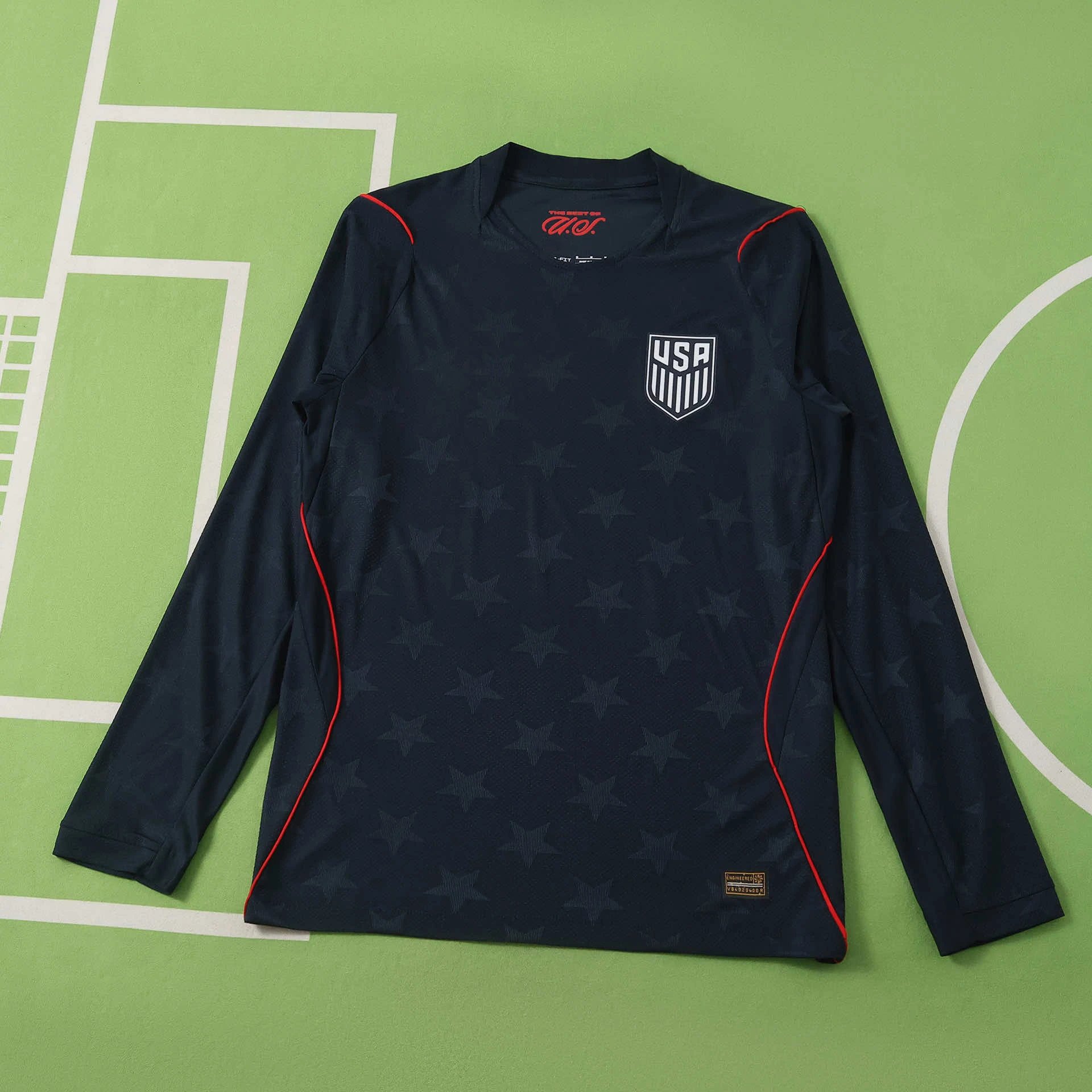 2026 USA Away Black Long Sleeve Player Version