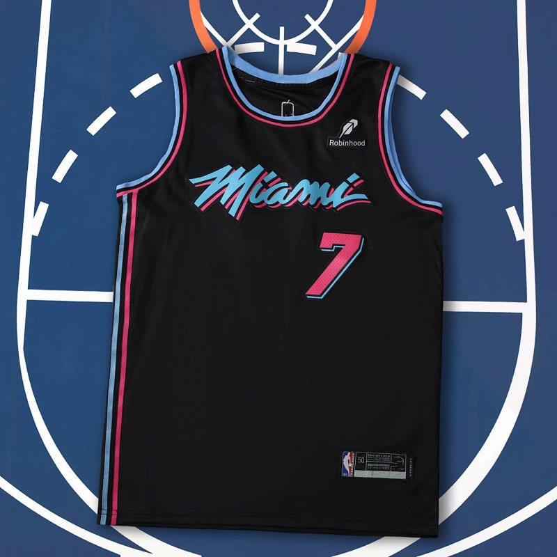 2026 NBA Miami Heat Black Pink 7-ANTETOKOUNMPO