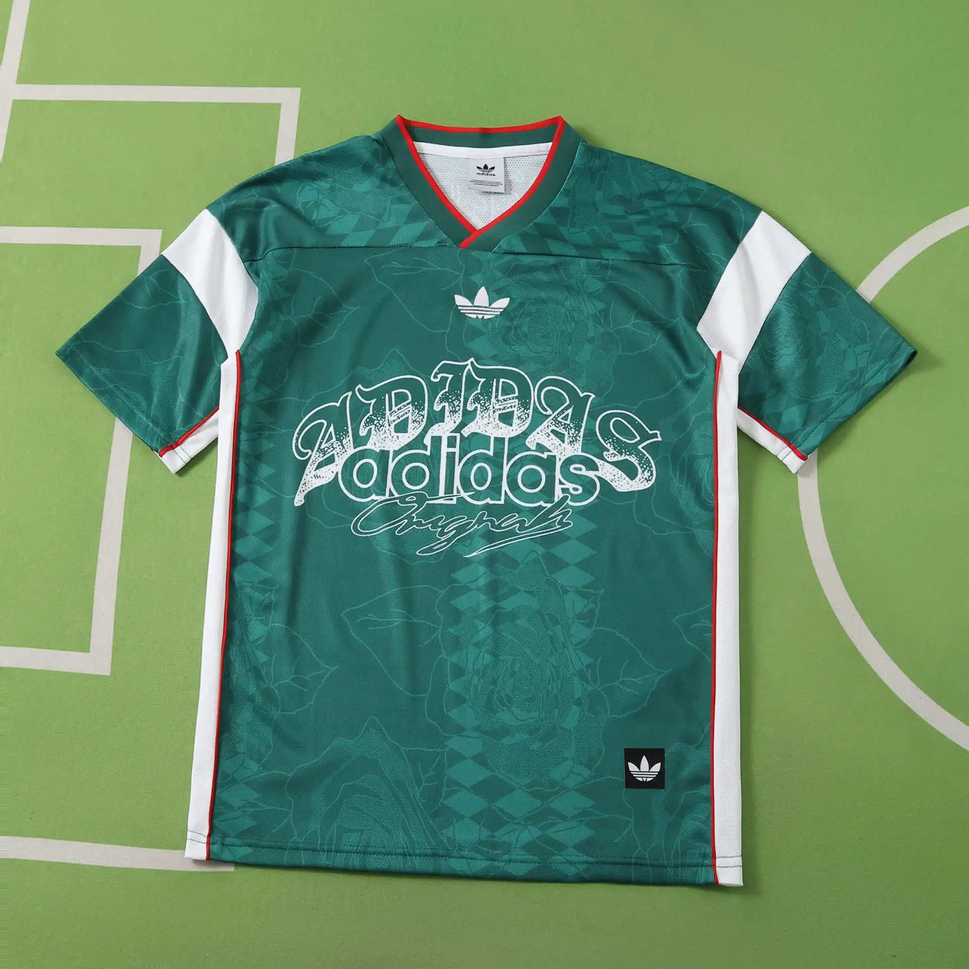 2627 Adidas Rose Hip Hop Retro Green Thai Edition
