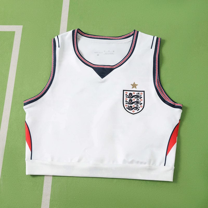 2026 FIFA World Cup England home Cropped Jersey vest