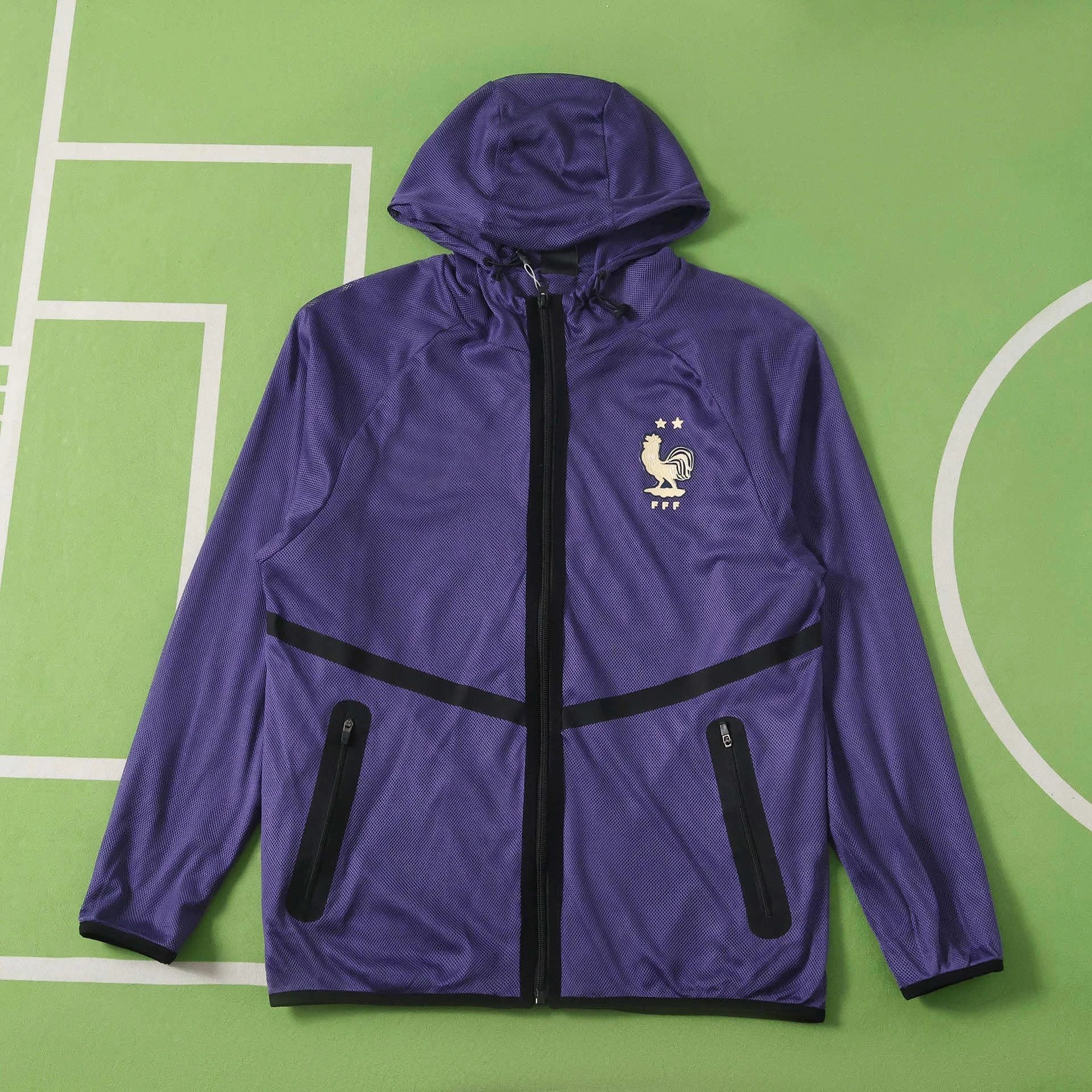 2026 French Purple Hoodie Pre match Dress