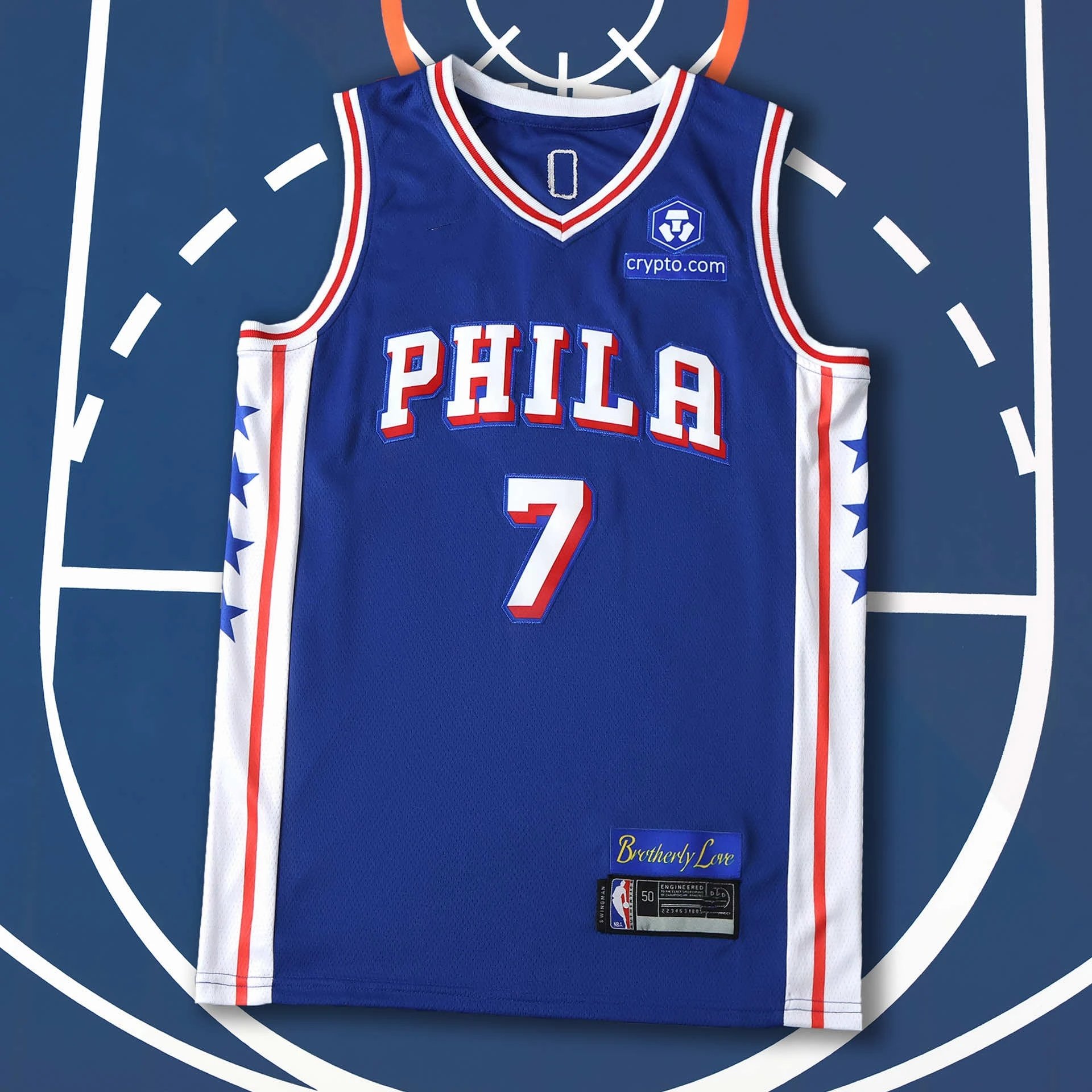 2026 NBA 76ers Blue 7-BROWN