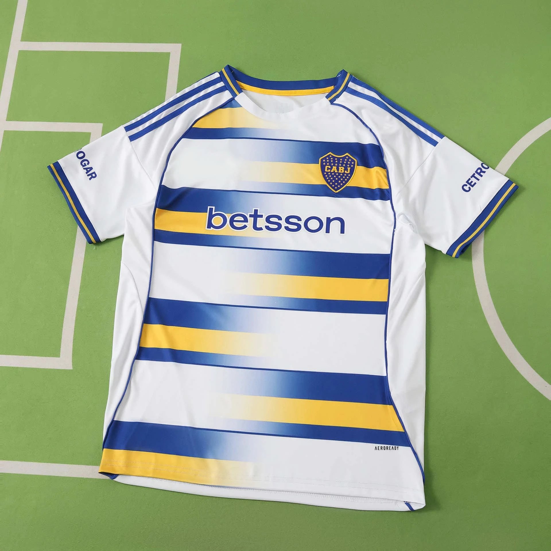 2627 Boca Juniors Third Kit White Yellow Blue Thailand Version