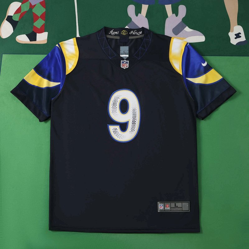 2026 NFL LosAngelesRams black 9#STAFFORD