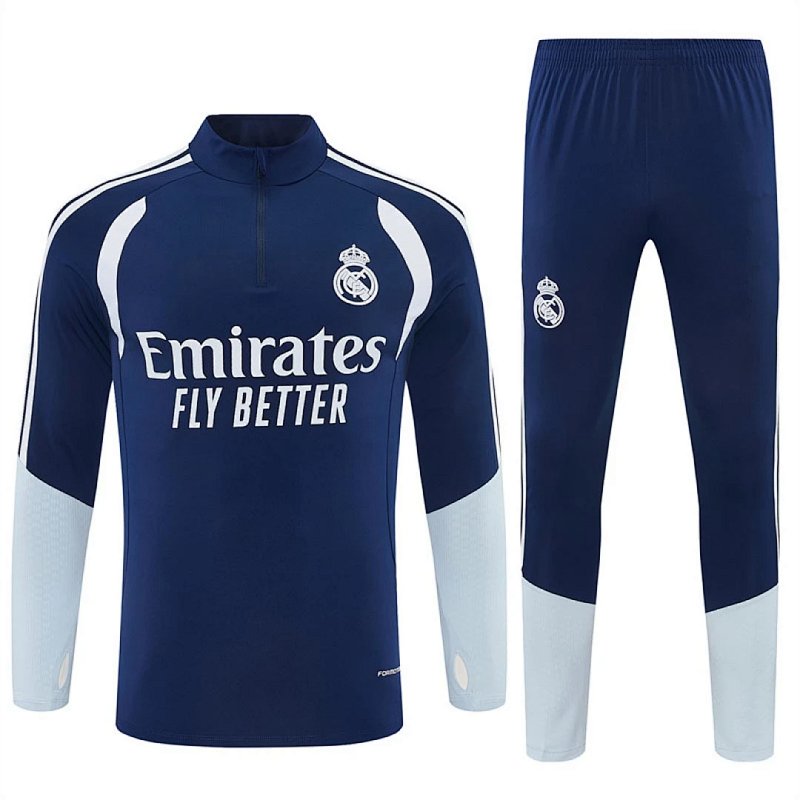 2627 Real Madrid CF Half zip training suit set