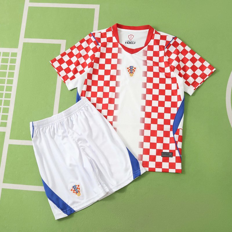 2026 FIFA World Cup Croatia home Kids kit